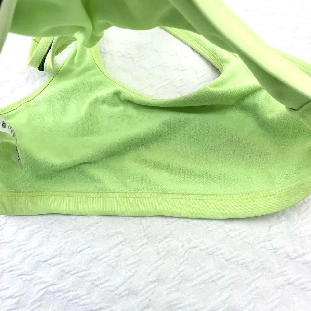 BUY 1 GET 1 FREE wonder nation large (10-12) girls sports bra green black palm t - Picture 5 of 8
